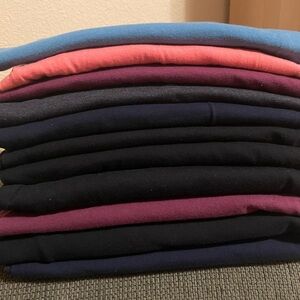 PLUS 3X leggings. I’m 5’4, they’re too long for me. I wore 1 pair & washed them.